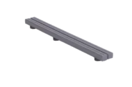 L6-Streifen - Farbe grau, WPC-Platte 1 Stk. 21x24x500