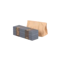 Box C3 - Farbe grau, WPC-Platte 4 Stk. 21x80x248 und Verbinder