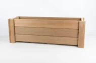 Dekorativer Blumentopf aus Holz, unbemalt, 26 cm x 85,5 cm x 27,5 cm - Image 5